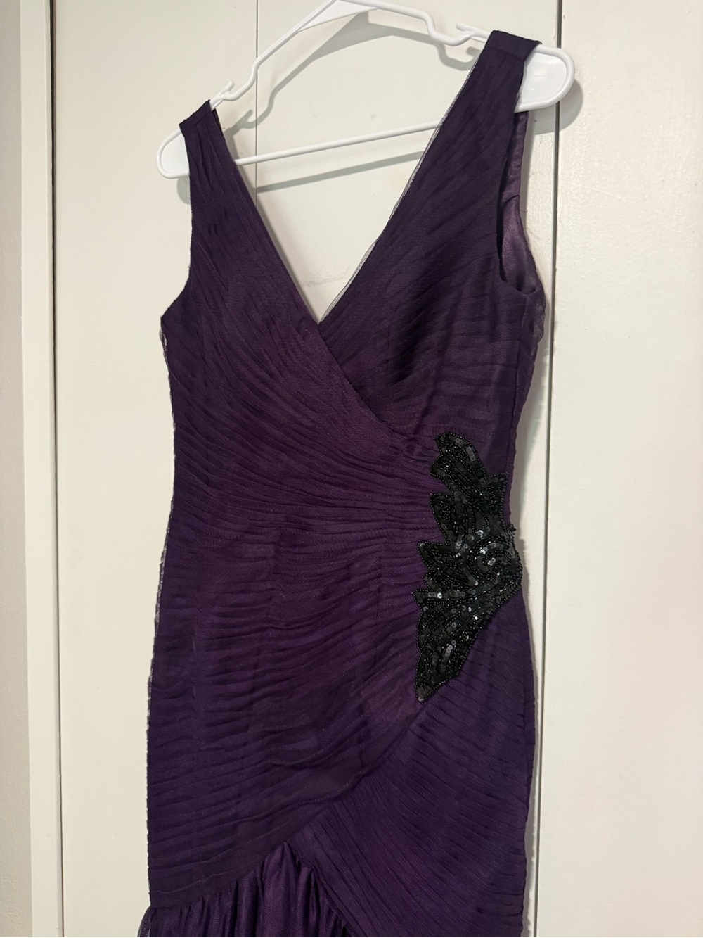 Monique Lhuillier Purple Mermaid Evening Gown size 6